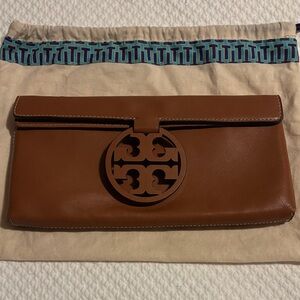 Tory Burch Brown Clutch